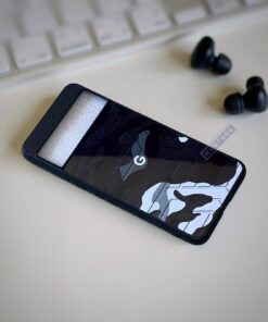 Black camofaluge stealth pixel metal case